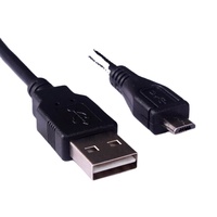 Câble Micro USB de Haute Qualité 1-1,5M avec Conducteur en Cuivre Étamé PVC et Blindage Tressé, Transfert de Données pour Appareil Photo Android 2.0, Câble Micro 5 Broches