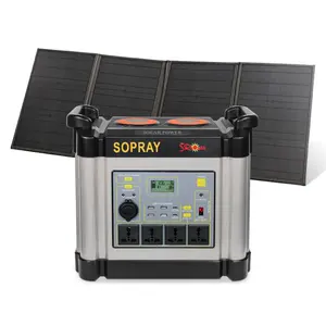 SRsolar Multifunktion batterie erweiterbares tragbares Kraftwerk mit RV-Steckdose Watt Solargenerator Hersteller