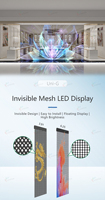 Écran LED transparent de mur vidéo d'affichage de publicité numérique de film de fenêtre en verre
