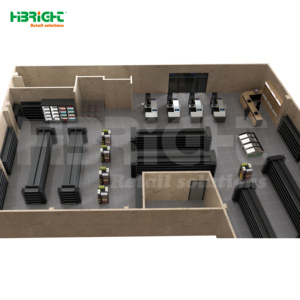 Artículos Esenciales para Supermercados Highbright: Estantes Modulares de Pared, Estantes Centrales y Refrigeradores de Exhibición - Product Image 1