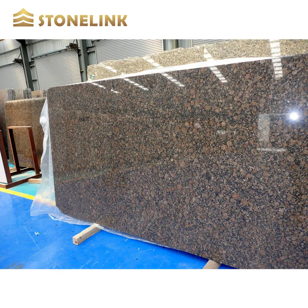 Baltic Brown Granite Dark Color Stone, brauner Granit Seiden arbeits platten Granit