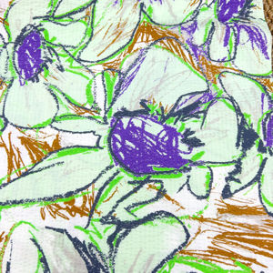 <span class=keywords><strong>En</strong></span> stock – <span class=keywords><strong>Tissu</strong></span> froissé imprimé floral <span class=keywords><strong>en</strong></span> coton 100 % (95 g/m²) effet seersucker, idéal pour robes d'été, chemisiers et vêtements féminins - Product Image 4