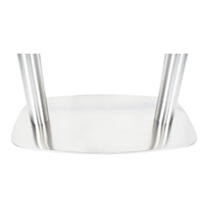 غير قابل للصدأ مع صفيحة حديدية قوس مستطيل وأنبوب مزدوج لقواعد طاولات المطاعم - Product Image 4