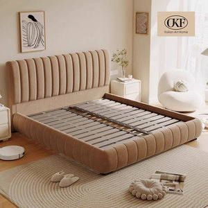 Juego de Cama King-Size OKF Luxury <span class=keywords><strong>2026</strong></span> con Marco Rosa Moderno y Suave, Diseño Minimalista y Espacio de Almacenamiento para Dormitorio, Camas Económicas - Product Image 3