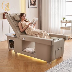 Kursi Pedikur Chuque Salon Furniture dengan Wastafel Shampoo, Kursi Pijat Kaki Elektrik, Bak Mandi Kaki, Tempat Tidur Spa Kepala Jepang - Product Image 1