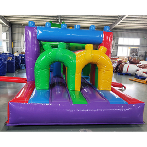 Percorso a Ostacoli Gonfiabile Commerciale con Scivolo d'Acqua, Giochi Sportivi e <span class=keywords><strong>Intrattenimento</strong></span> con Casa Gonfiabile - Product Image 4