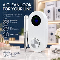 Machine à ongles portable rechargeable OEM avec logo personnalisé pour les acheteurs en gros