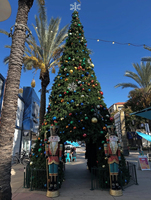 Arco de árbol de Navidad gigante con luces LED, túnel grande para exteriores, árbol de Navidad comercial preiluminado para centros comerciales, plazas y festividades.