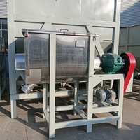 Mélangeur horizontal pour ingrédients alimentaires et compléments santé, compatible avec l'ajout de systèmes de pulvérisation liquide et de chemises de refroidissement