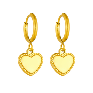 Bán Buôn Unisex Thép Không Gỉ Khóa Trái Tim Hoop Bông Tai Thời Trang <span class=keywords><strong>Punk</strong></span> Phong Cách Huggie Bông Tai Cho Phụ Nữ Quà Tặng Ngày Kỷ Niệm - Product Image 3