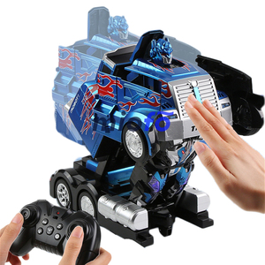 1:12 deformación eléctrica RC coche camión cabeza lindo Robot Control remoto coche juguete Vintage camión modelo - Product Image 2