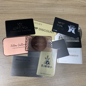 นามบัตรสีทองเงินสีดำโลหะสมาชิกวีไอพี - Product Image 4