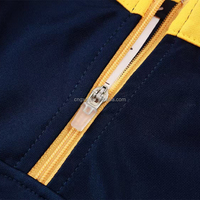 Grosir setengah ritsleting kustom baju olahraga lengan panjang Jersey Jogging pakaian olahraga pria anak muda tim sepak bola pakaian latihan