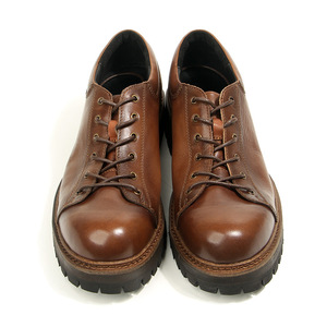 Chaussures en cuir vintage à bout rond en peau de cheval marron pour homme – Décontractées, résistantes à l'abrasion, idéales pour l'automne - Product Image 2