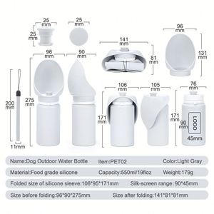 Daily Walk Pet Silicone Drinking Bottle Food Safe Leak Resistant Portable Water <b>Kettle</b> - Product Image 5