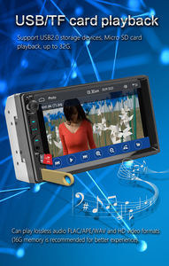 BQCC 2DIN Carplay Android Auto 汽车收音机 7 英寸电容式触摸屏 FM 发射器 立体声 BT USB AUX-in AHD 倒车辅助 - Product Image 4