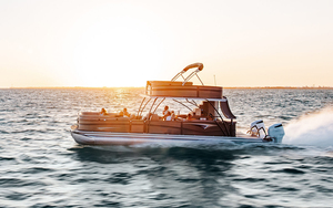 Hot Selling 28 Foot Double Decker Slide Pontoon Boat Luxury Full Service Custom Party Barge Aluminium Material Outdoor Sports - Product Image 3