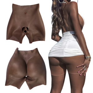Sous-vêtements avec faux fessier, faux fessier et hanches en silicone, pantalon de contrôle du ventre, culotte sculptante pour lifter les fesses, effet instantané de fesses rebondies - Product Image 1