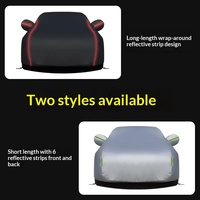 Accessoires de voiture Housse de voiture universelle Imperméable Coupe-vent Protection solaire Protection contre les intempéries Résistante aux rayures Housses de voiture en PEVA