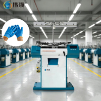 Machines à tricoter des gants, automatisation, nouveau modèle, gants pour l'industrie, pour les usines