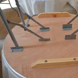 Cerimonia nuziale/evento/festa di bordo <span class=keywords><strong>in</strong></span> alluminio tavolo da pranzo rotondo tavolo pieghevole ristorazione tavolo - Product Image 3