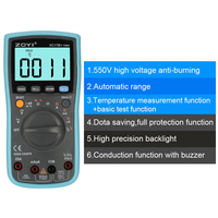 VC17B + Multimeter Digital 6000 Hitungan Multitester Multitester Digital Profesional Transistor Kapasitor Tester