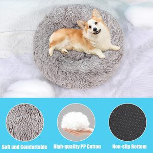 Custom Modern High Quality Soft Fluffy Donut <b>Cat</b> Bed <b>Plush</b> Solid Foam Rectangle Washable Portable Pet Cushion <b>Cats</b> Dogs Carton - Product Image 2
