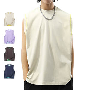 Débardeur de fitness à séchage rapide 260G en tricot respirant, à capuche Colorblock et conception réversible - Product Image 3