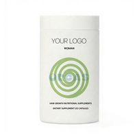 Compléments alimentaires pour la croissance des cheveux à base de plantes pour femmes, marque privée OEM/ODM, avec curcumine et palmier nain, cheveux plus forts, 120 capsules