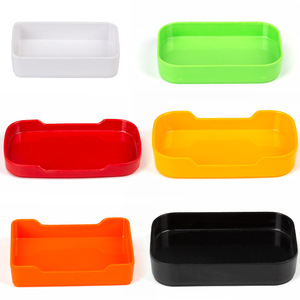 Rectangular Plastic Skewer Plate For Hot Pot Restaurant Melamine <b>Grill</b> Plate Barbecue Solid Color Serving Tray - Product Image 3