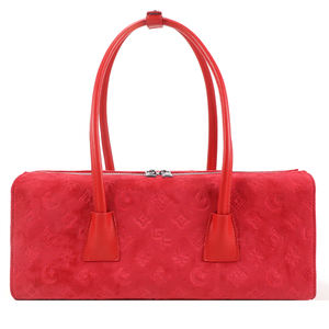 女式手提包仿麂皮桶形包拉链开合结构化设计日常时尚大容量柔软批发OEM供应 - Product Image 5