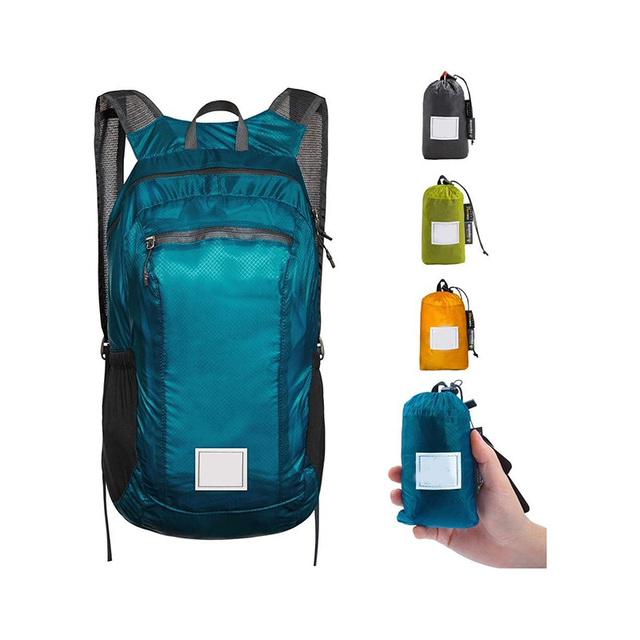 Active Outdoor Travelling Fields Portable Ultralight Folding Backpack Waterproof Foldable Travel Bag for Hiking & Pouch