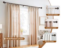 Tringle à rideaux extensible de qualité supérieure, tringle à rideaux en métal, ensembles de tringles à rideaux, décoration de fenêtre moderne