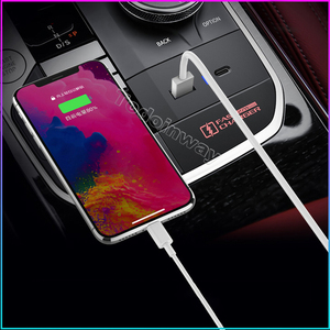 Cargador de coche de 27W de <span class=keywords><strong>carga</strong></span> rápida para iPhone, soporte de Panel de palanca de cambios para <span class=keywords><strong>BMW</strong></span> G42 G20 G21 G22 G23 G26 G28 <span class=keywords><strong>I3</strong></span> I4 M2 M3 M4 Interior - Product Image 1