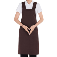 Restaurant 100% Polyester Tablier de bar avec logo personnalisé pour femme Serveuse Uniforme de serveur