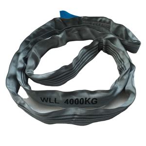 ヘビーデューティ1トンリフティング容量4トン5トン8トン12トンパイプラインエンドレスポリエステルラウンドウェビングスリング - Product Image 1
