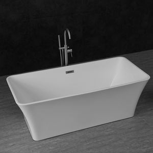 Baignoire autoportante blanche relaxante et économique - Product Image 1