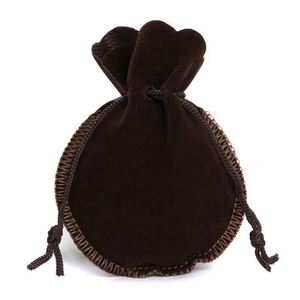 Sacs en velours en gros pour emballage de bonbons, pochettes à bijoux pour fêtes d'anniversaire, sacs à cordon avec impression sérigraphique, sacs anti-poussière pour mariage - Product Image 5