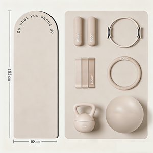 Tappetino <span class=keywords><strong>Yoga</strong></span> Sansd in Gomma Naturale PU di Alta Qualità, Ecologico, <span class=keywords><strong>per</strong></span> Esercizi in Palestra e Pilates, con Logo Personalizzato, Colore Beige - Product Image 1