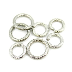 Bijoux Anno - Boucle ouverte torsadée en acier inoxydable 10 mm - Accessoires de bijouterie DIY pour bracelet, collier, liens de connexion - Product Image 3