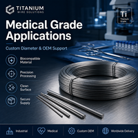 Fil de titane GR1 GR2 de haute pureté ASTM B863 pour soudage, impression 3D, bijouterie, industrie, médecine, sur mesure, OEM