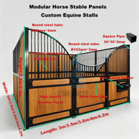 Porte de box à chevaux à charnières en fer galvanisé à chaud de qualité supérieure, haute rigidité, taille personnalisée, OEM disponible, garantie 5 ans