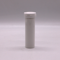 Bouteille en plastique HDPE vide de 50 ml avec bouchon inviolable et capuchon à clipser pour pilules, capsules et comprimés, accompagnée de 1 g de déshydratant