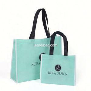 Bolso de mano con serigrafía y logotipo personalizado, bolso de compras no tejido reutilizable - Product Image 1