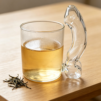 Mug en verre personnalisé, tasse en verre transparent résistant à la chaleur, pour la maison, le bar, le café, les jus, les boissons