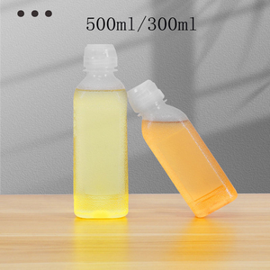 300ml 500ml PP Sauce Dispenser <b>Bottle</b> with Flip Top Cap for Ketchup Honey Kitchen Condiments Olive Oil Food Grade - Product Image 6
