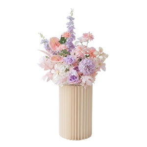 Fiori Artificiali in Seta <span class=keywords><strong>Rosa</strong></span> per Matrimoni, Rose, Gigli, Tulipani, Decorazioni Sospese, Composizioni Semi-manuali e Semi-meccaniche - Product Image 4