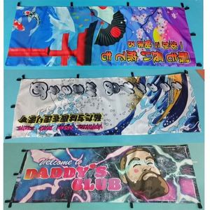 Bandera Nobori Decorativa para Garaje con Impresión Digital Personalizada, Diseño Nuevo 2025, 180*60CM 10*30CM, Pancarta Publicitaria Japonesa - Product Image 5