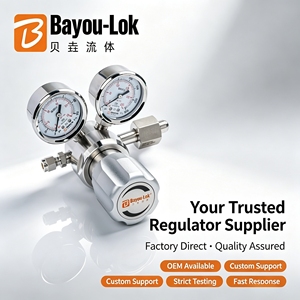 Vanne régulatrice de pression de gaz à diaphragme en Hastelloy SS316L, contrôle de l'oxygène et de l'azote, type piston à haut débit pour systèmes de gaz industriels - Product Image 4