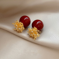 Boucles d'oreilles clous en forme de feu d'artifice, incrustées de diamants, avec goutte d'huile et aiguille en argent, exquises, élégantes, à la mode, pour femmes, vente en gros d'usine